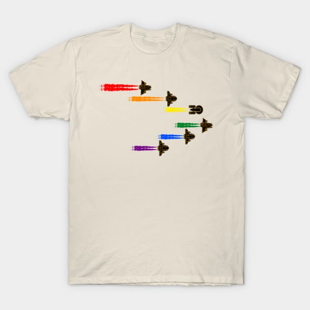 Star Pride - Rainbow Pride T-Shirt by misuwaoda